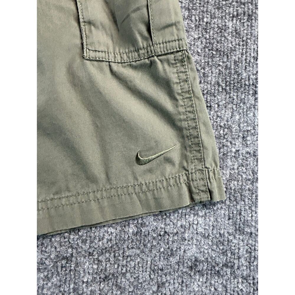 SB Nike Sportswear Cargo Shorts M Size Large Olive Green Cotton Utility Shorts - Picture 4 of 7